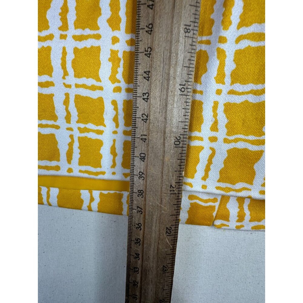 Talbots Plaid Knee Length Skirt size 12P Yellow/White - Picture 6 of 6